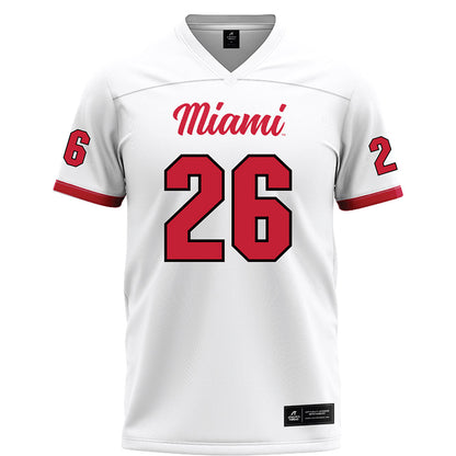 Miami of Ohio - NCAA Football : Eli Coppess - White Football Jersey