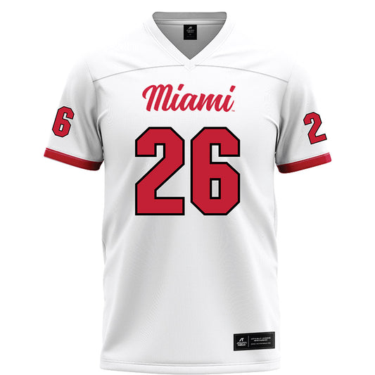 Miami of Ohio - NCAA Football : Eli Coppess - White Football Jersey