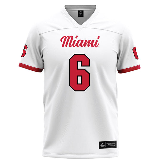Miami of Ohio - NCAA Football : Adrian Walker Jr - White Football Jersey-0