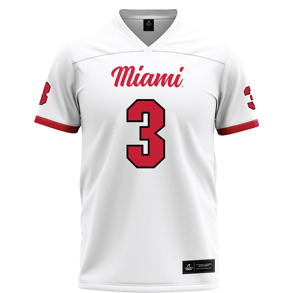 Miami of Ohio - NCAA Football : Quintin Simmons - White Football Jersey-0