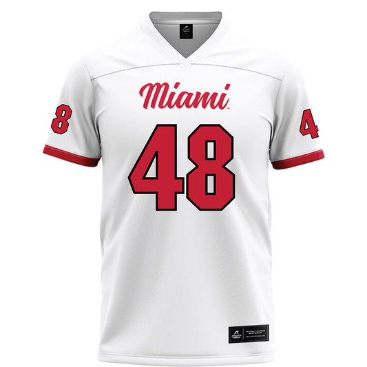 Miami of Ohio - Football Alumni : Chase Becker - White Football Jersey