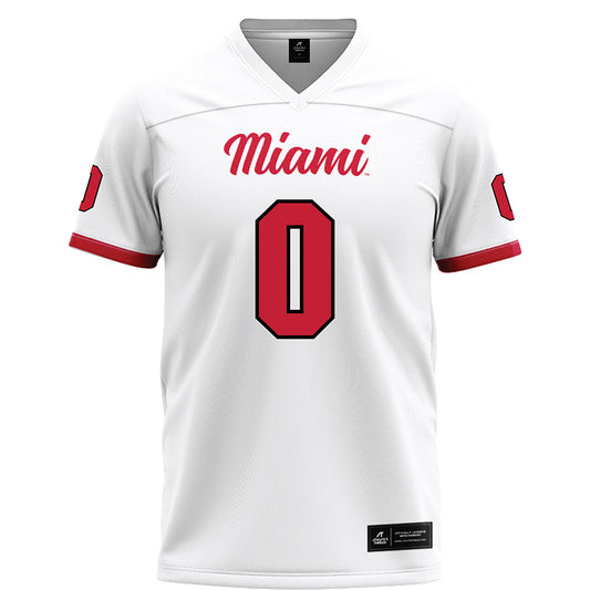 Miami of Ohio - NCAA Football : Amariyun Knighten - White Football Jersey-0