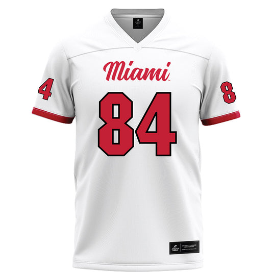 Miami of Ohio - NCAA Football : Tristan Reed - White Football Jersey-0