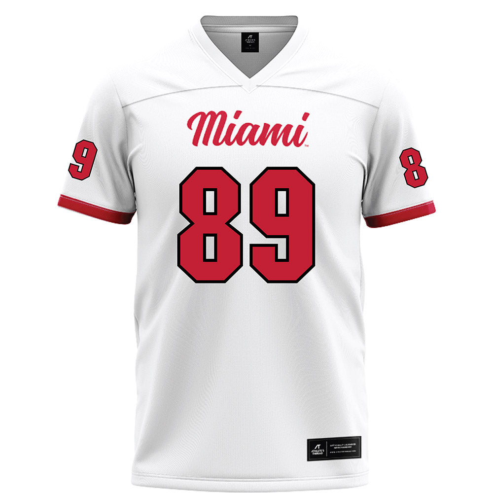 Miami of Ohio - NCAA Football : Brayden Boeing - White Football Jersey-0