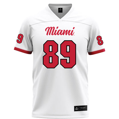 Miami of Ohio - NCAA Football : Brayden Boeing - White Football Jersey-0