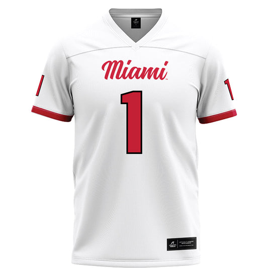 Miami of Ohio - NCAA Football : Dillon Tatum - White Football Jersey-0