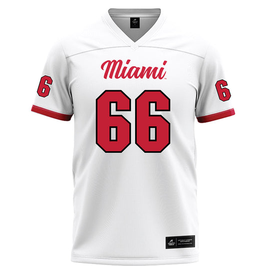 Miami of Ohio - NCAA Football : Dominik Kosznicki - White Football Jersey-0