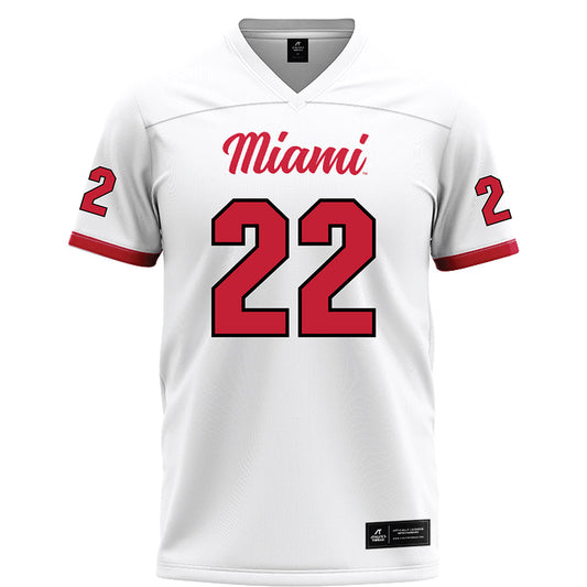 Miami of Ohio - NCAA Football : Bai Jobe - White Football Jersey-0