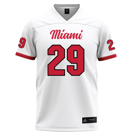 Miami of Ohio - Football Alumni : Silas Walters - White Football Jersey-0