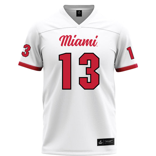 Miami of Ohio - NCAA Football : Desmon Yharbrough - White Football Jersey-0