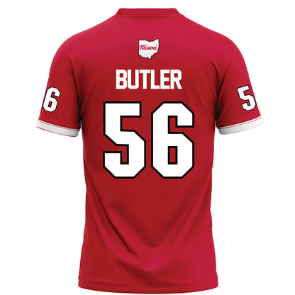 Miami of Ohio - NCAA Football : Mitchell Butler - Red Football Jersey-1