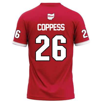 Miami of Ohio - NCAA Football : Eli Coppess - Red Football Jersey
