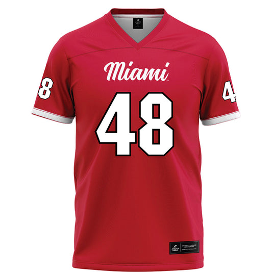 Miami of Ohio - Football Alumni : Chase Becker - Red Football Jersey