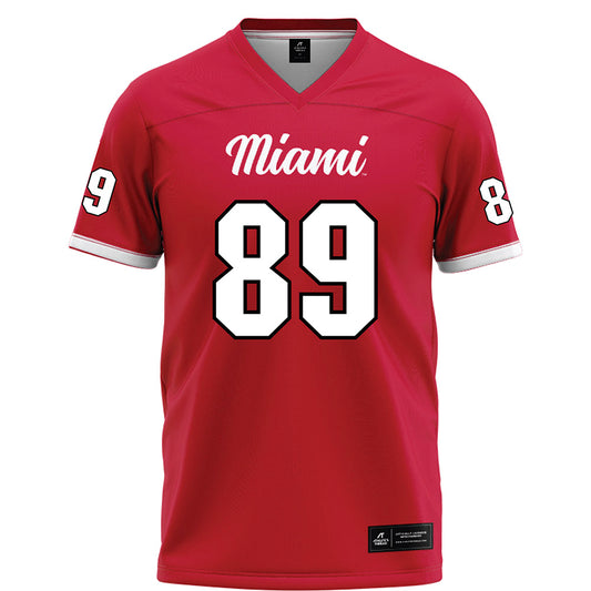 Miami of Ohio - NCAA Football : Brayden Boeing - Red Football Jersey-0
