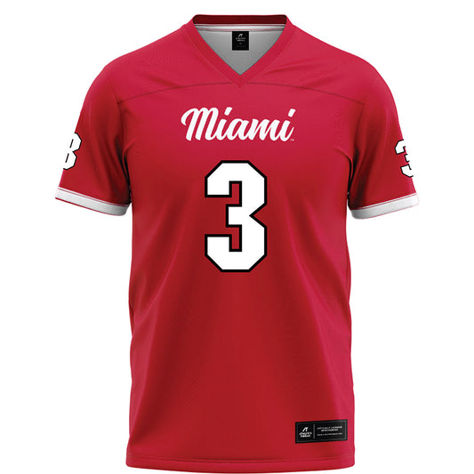 Miami of Ohio - NCAA Football : Quintin Simmons - Red Football Jersey-0