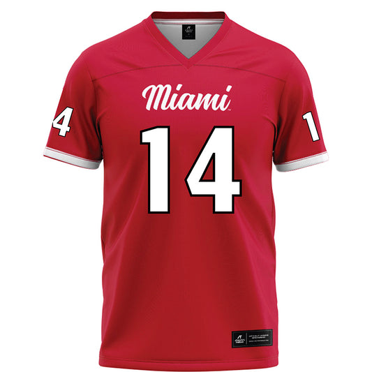 Miami of Ohio - NCAA Football : D'Shawntae Jones - Red Football Jersey-0