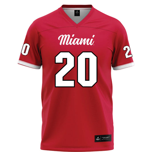 Miami of Ohio - NCAA Football : Cade Yacamelli - Red Football Jersey-0