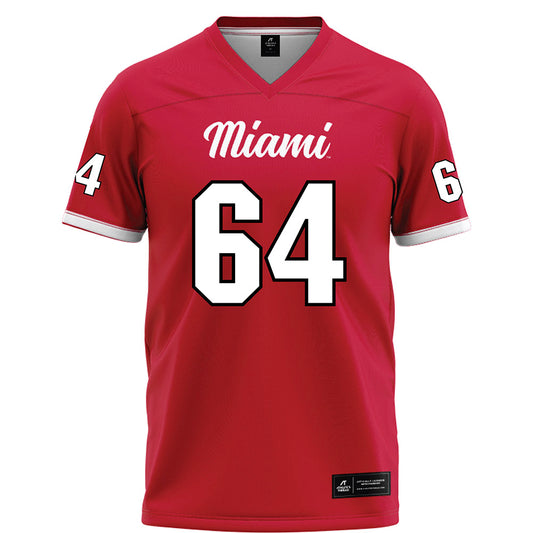 Miami of Ohio - NCAA Football : Nick Brady - Red Football Jersey-0