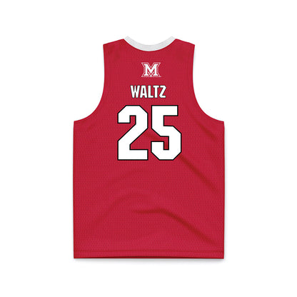 Miami of Ohio - NCAA Men's Basketball : Kyle Waltz - Red Basketball Jersey-1