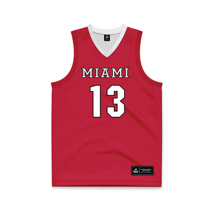 Miami of Ohio - NCAA Men's Basketball : Antwone Woolfolk - Red Basketball Jersey-0