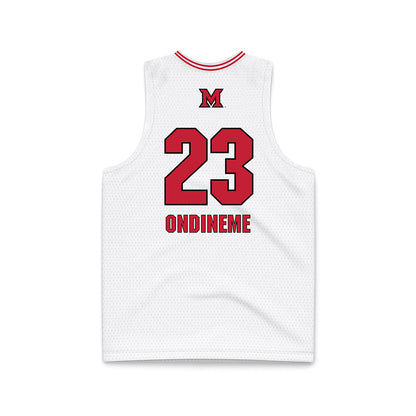 Miami of Ohio - NCAA Women's Basketball : Jade Ondineme - White Basketball Jersey-1