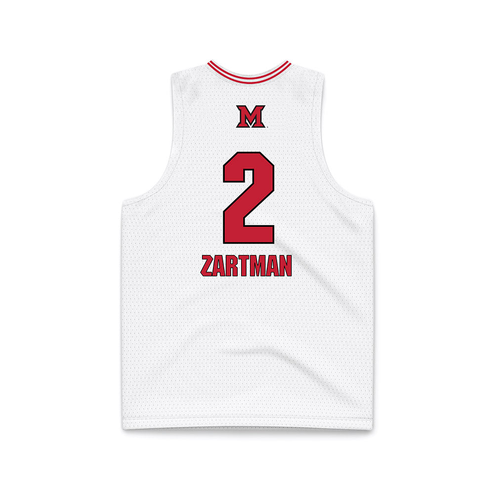 Miami of Ohio - NCAA Women's Basketball : Brooke Zartman - White Basketball Jersey-1