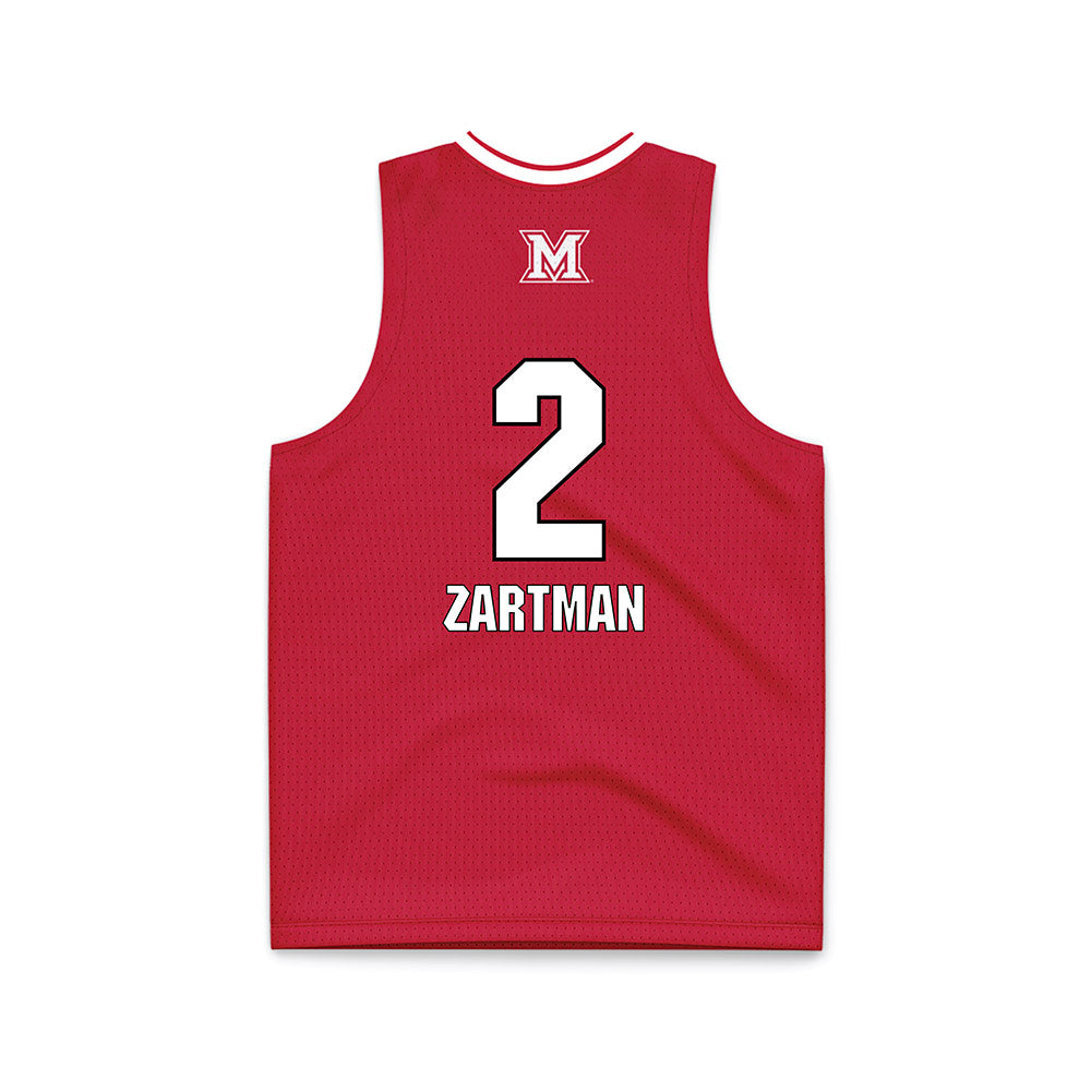 Miami of Ohio - NCAA Women's Basketball : Brooke Zartman - Red Basketball Jersey-1