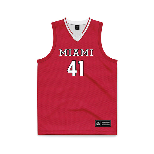 Miami of Ohio - NCAA Women's Basketball : Brooke Blumenfeld - Red Basketball Jersey-0