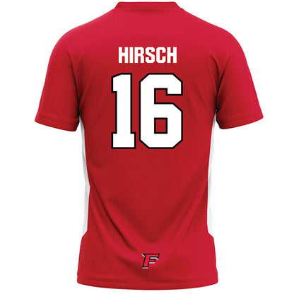 Fairfield - NCAA Men's Lacrosse : Owen Hirsch - Red Lacrosse Jersey-1