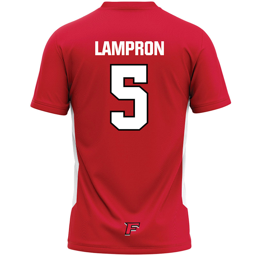 Fairfield - NCAA Men's Lacrosse : Devin Lampron - Red Lacrosse Jersey-1