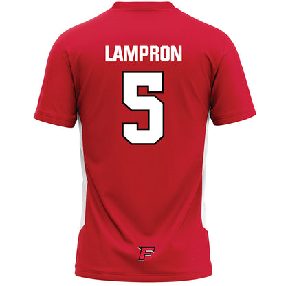 Fairfield - NCAA Men's Lacrosse : Devin Lampron - Red Lacrosse Jersey-1