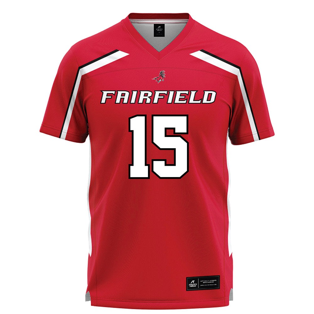 Fairfield - NCAA Men's Lacrosse : Cooper Consoli - Red Lacrosse Jersey-0