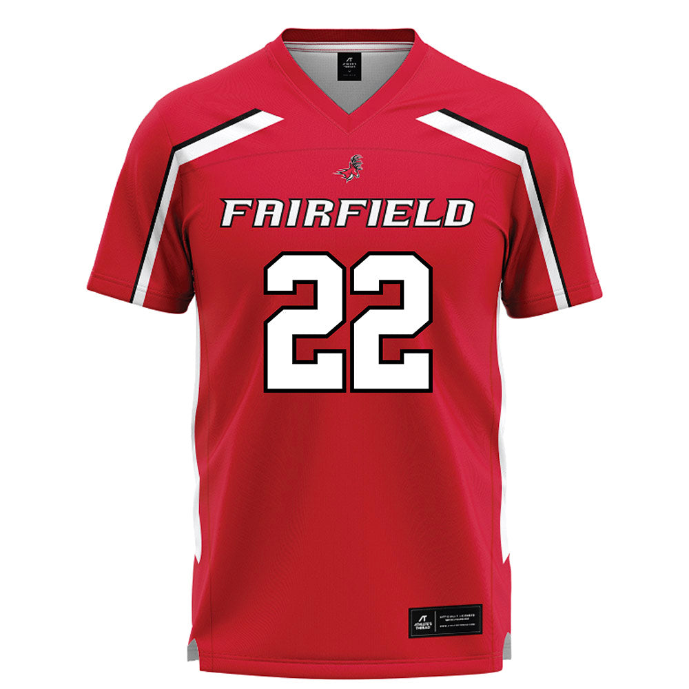 Fairfield - NCAA Men's Lacrosse : Carson Dyl - Red Lacrosse Jersey-0