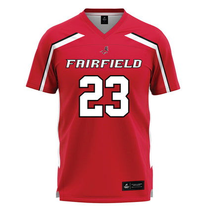 Fairfield - NCAA Men's Lacrosse : Shane Elliott - Red Lacrosse Jersey-0