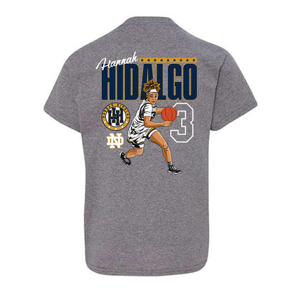 Notre Dame - NCAA Women's Basketball : Hannah Hidalgo - V2 Individual Caricature Youth T-Shirt-1