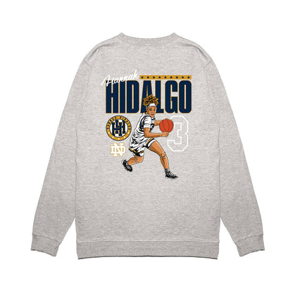 Notre Dame - NCAA Women's Basketball : Hannah Hidalgo - V2 Individual Caricature Premium Crewneck Sweatshirt-1