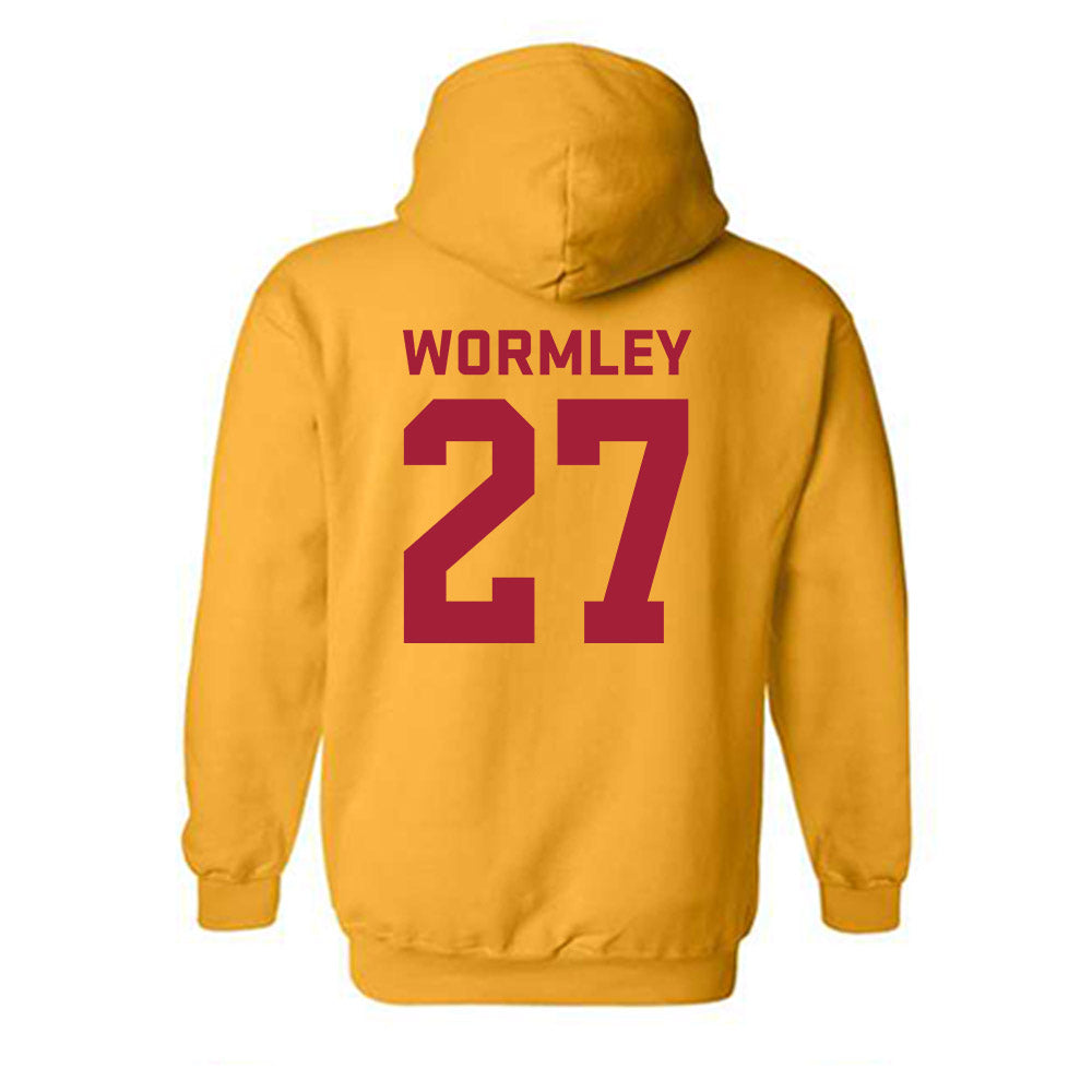 USC - NCAA Football : Riley Wormley - Classic Shersey Hooded Sweatshirt-1