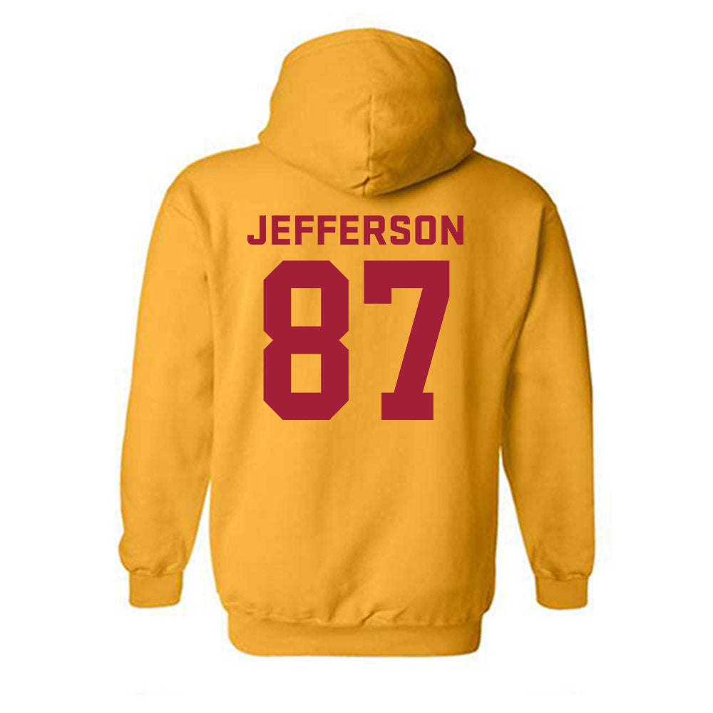 USC - NCAA Football : Josiah Jefferson - Classic Shersey Hooded Sweatshirt-1