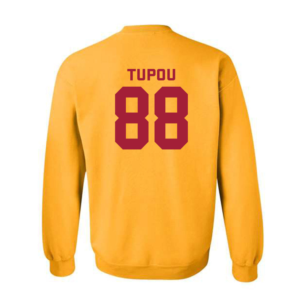 USC - NCAA Football : Taniela Tupou - Classic Shersey Crewneck Sweatshirt-1