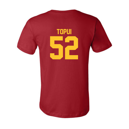 USC - NCAA Football : Tomuhini Topui - Classic Shersey Jersey T-Shirt-1
