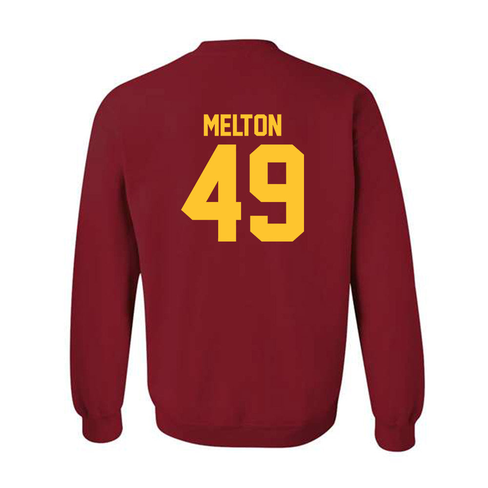USC - NCAA Football : Fisher Melton - Classic Shersey Crewneck Sweatshirt-1
