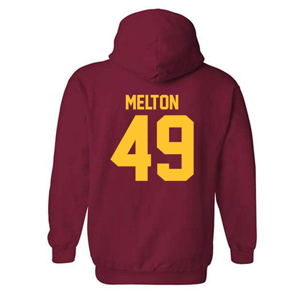 USC - NCAA Football : Fisher Melton - Classic Shersey Hooded Sweatshirt-1