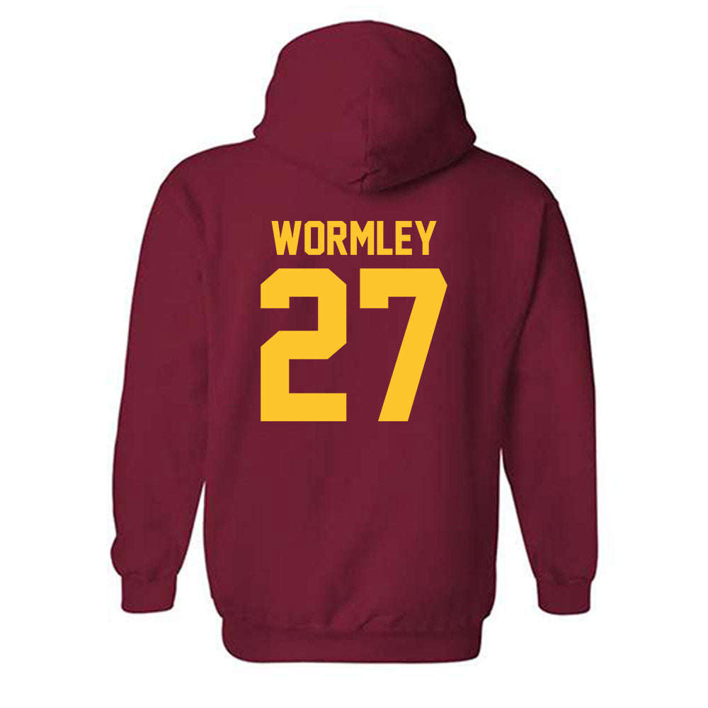 USC - NCAA Football : Riley Wormley - Classic Shersey Hooded Sweatshirt-1