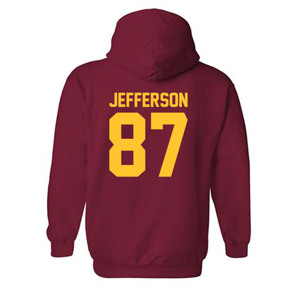USC - NCAA Football : Josiah Jefferson - Classic Shersey Hooded Sweatshirt-1