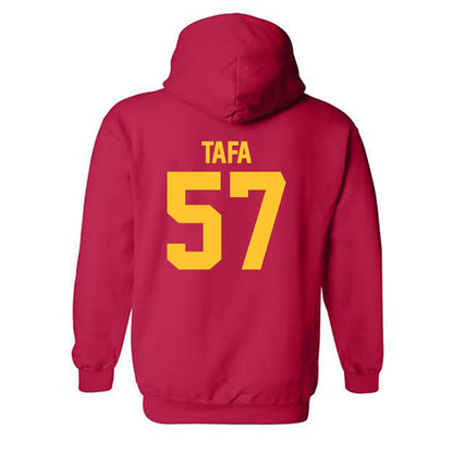 USC - NCAA Football : Esun Tafa - Classic Shersey Hooded Sweatshirt-1