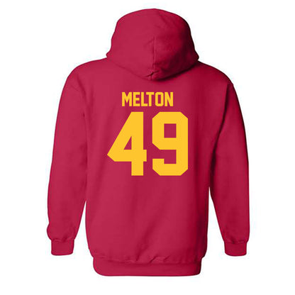 USC - NCAA Football : Fisher Melton - Classic Shersey Hooded Sweatshirt-1