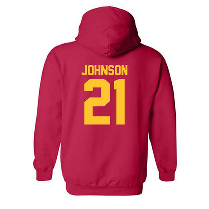 USC - NCAA Football : Chasen Johnson - Classic Shersey Hooded Sweatshirt-1