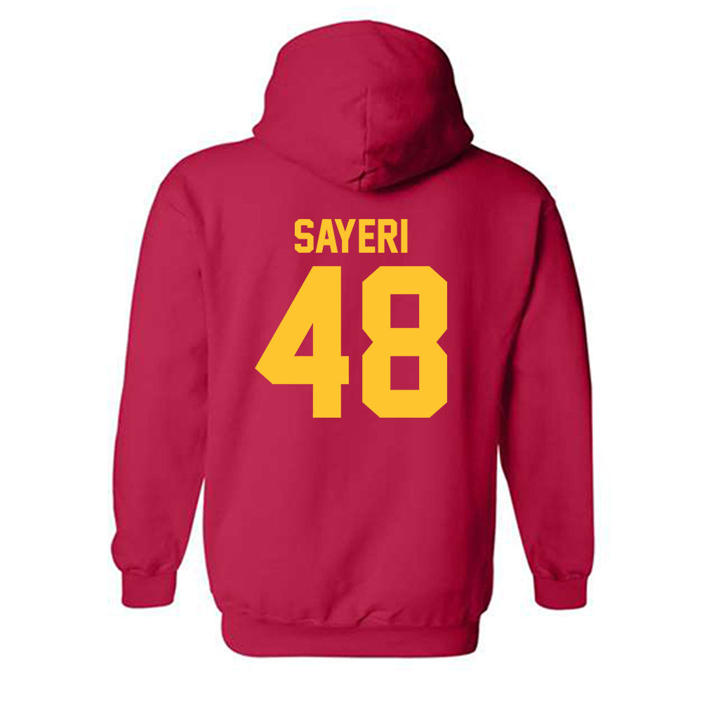 USC - NCAA Football : Ryon Sayeri - Classic Shersey Hooded Sweatshirt-1