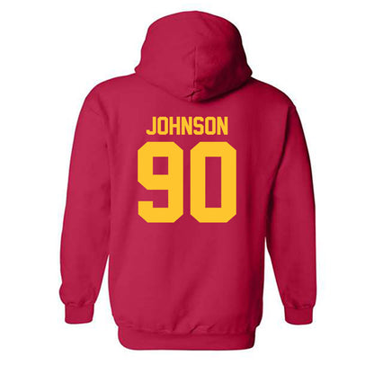 USC - NCAA Football : Jake Johnson - Classic Shersey Hooded Sweatshirt-1