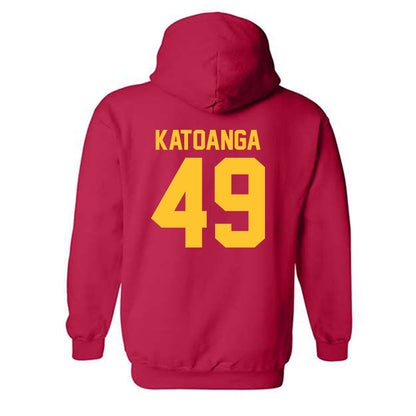 USC - NCAA Football : Simote Katoanga - Classic Shersey Hooded Sweatshirt-1